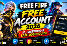 Free Fire Free Account 2026 – ID, Password & Safe Login Guide
