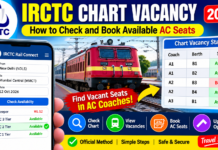 IRCTC Chart Vacancy 2026: How to Check and Book Available AC Seats