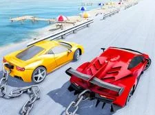 Chained Car Stunts Race Mega Ramp GT Racing